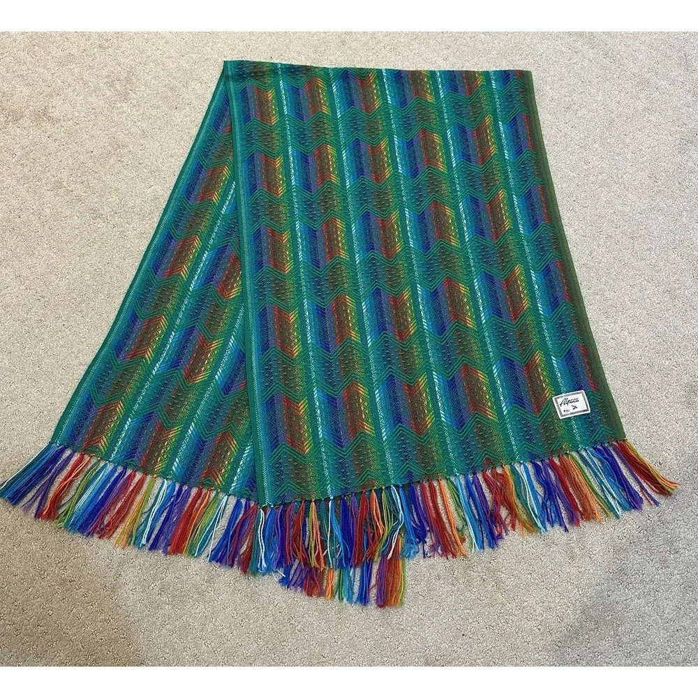 Ruashka Alpaca Rainbow‎ Aztec Scarf
